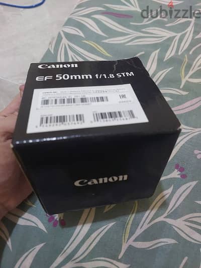 canon 50mm f1.8 stm لم تستخدم