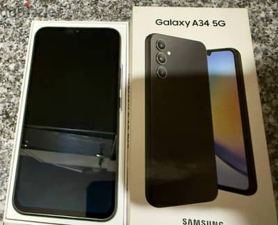 سامسونج a34 بحاله الزيرو 256gb