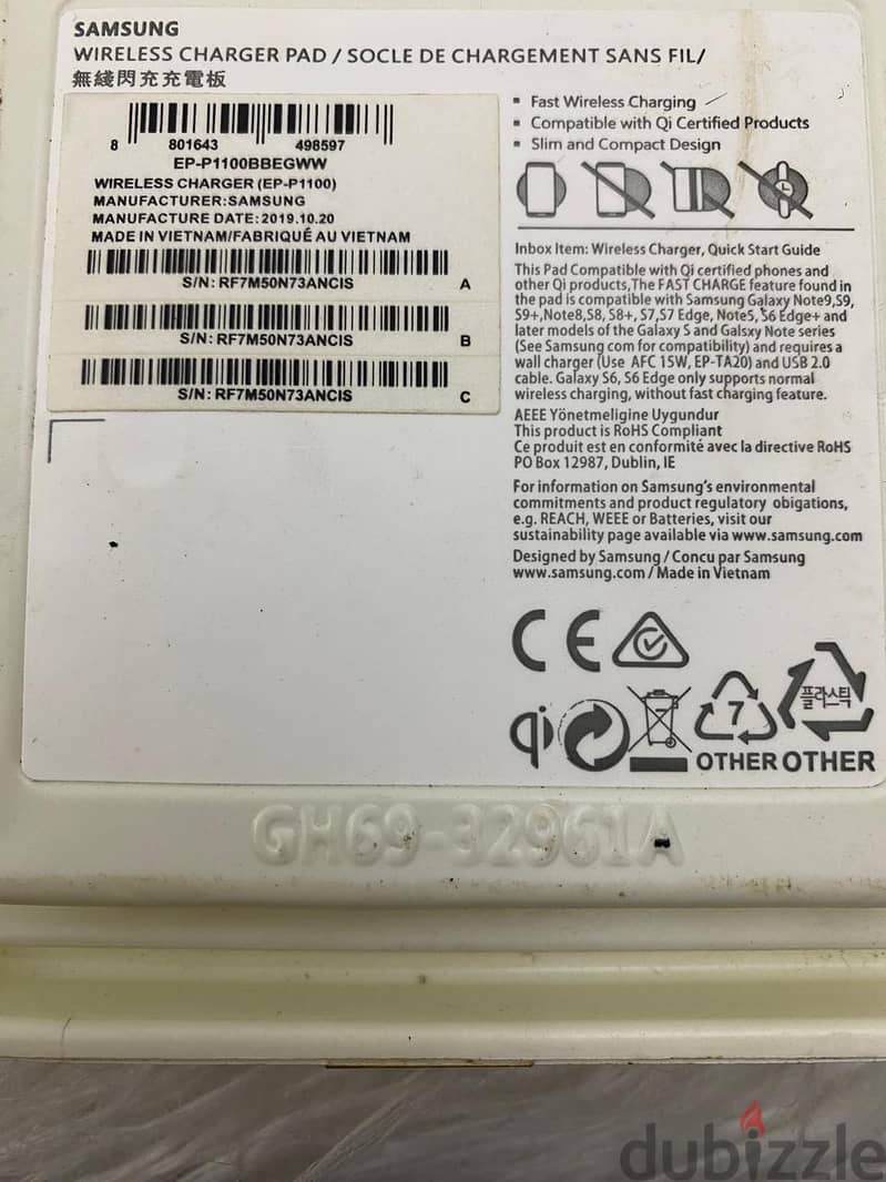 Samsung Charger wireless New 2