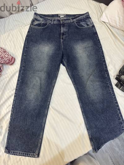 Baggy blue denim