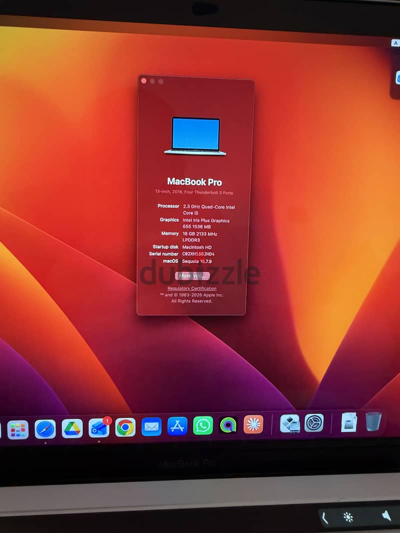 Macbook 2018 pro Touch bar 2