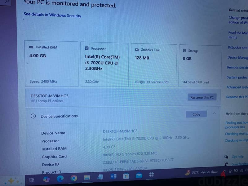 hp laptop desktop-M39MHG3 2