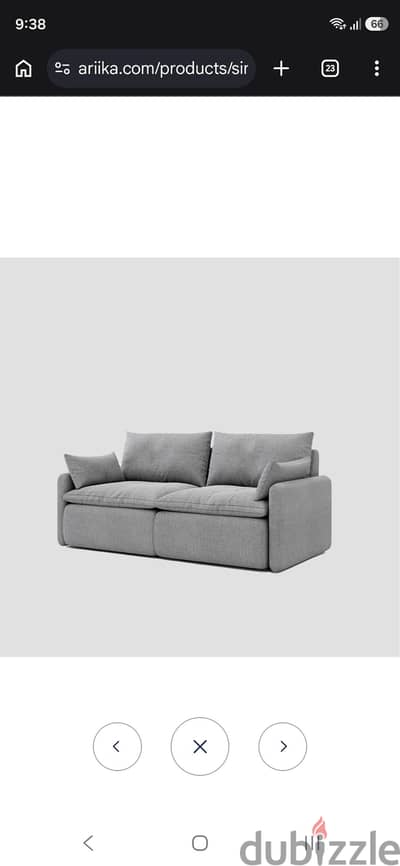 Ariika sink in 2 seat sofa (deep design)