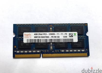 Hynix 4GB DDR3 PC3  رام 4 جيجا لابتوب