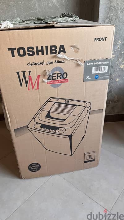 غسالة 8 كيلو من فوق أتوماتيك بالطلمبة toshiba 8kg AEW-8460SP/Ds