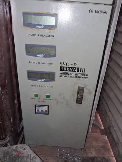 منظم جهد ٣ فازات ١٠كيلو  stabilizer 3phase 10KVA
