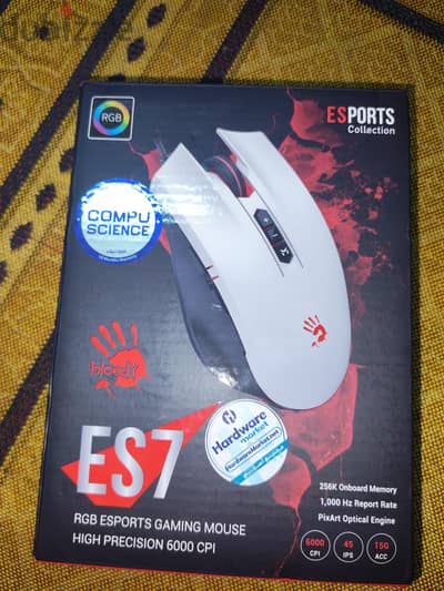 ماوس جيمينج BLOODY ES7 PANDA WHITE
