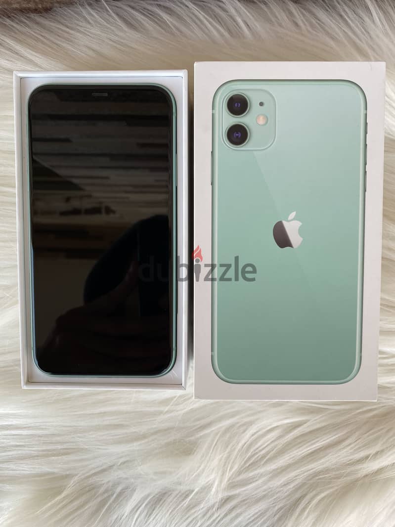 iPhone 11 Mint Green 82% With Box And Charger (Switch plus) 1