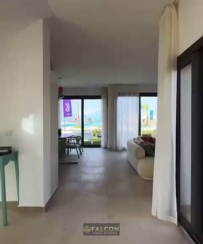 Fully Finished Chalet for Sale with Lagoon View in Cali Coast Ras El Hekma next to Fouka Bay and Caesar sodic
