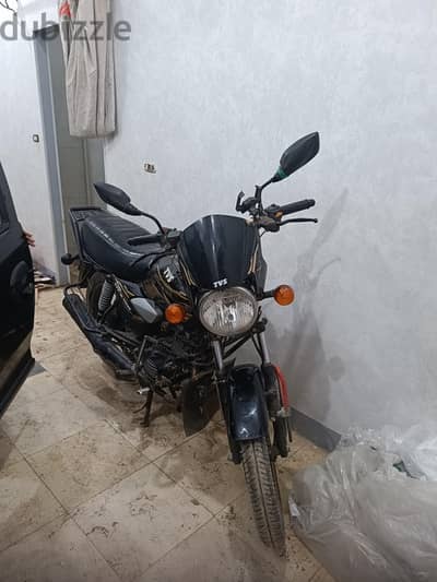 موتوسيكل tvs hlx 150 باكم المكنة زيروو