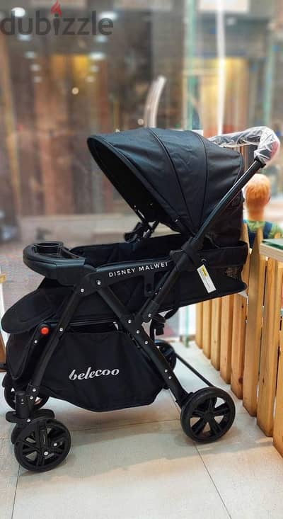 Almost new baby stroller BELECOO BRAND black