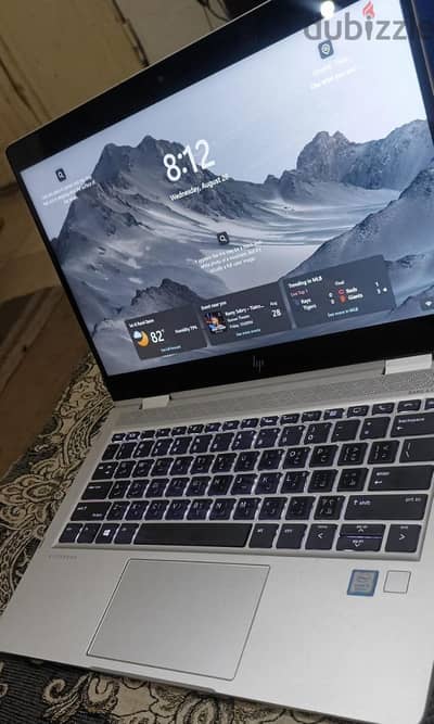 اللاب للبيع حاله كويسه Hp  I5-8th , ram 8. Ssd256.13. 3touch x360