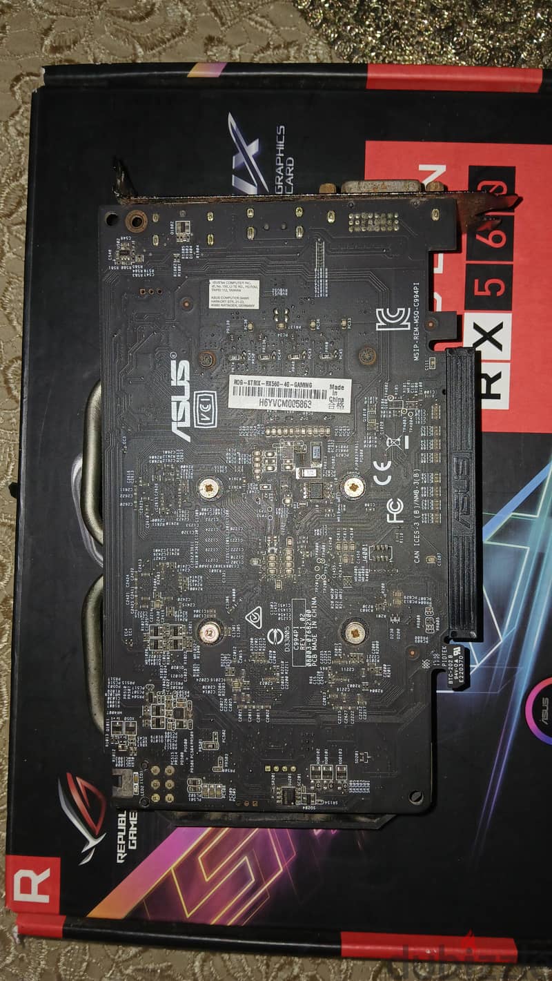 Rx560 4g Asus gaming 3