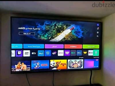 شاشه lg سمارت 65 بوصه 4k برسيفر داخلي كسر الزيروووو