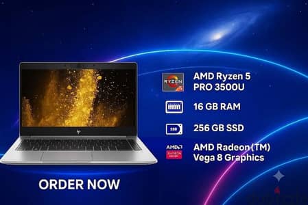 لابتوب HP EliteBook 745 G6 بحاله ممتازة ومغطى بسكرينة جيلاتين