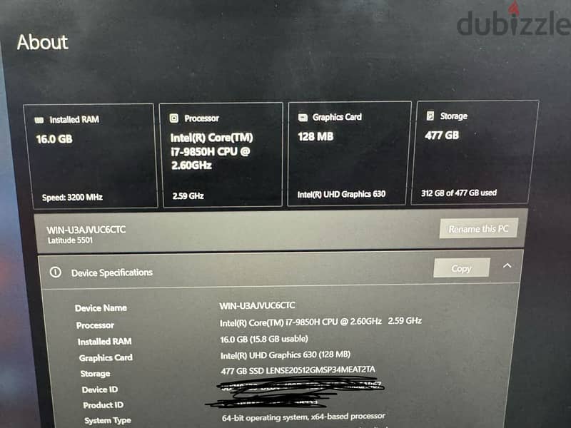 Dell latitude 5501 6