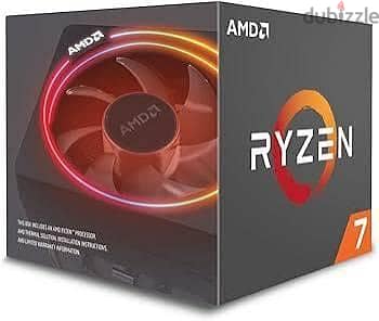 Ryzen 7 2700x CPU with wraith prism cooler 1