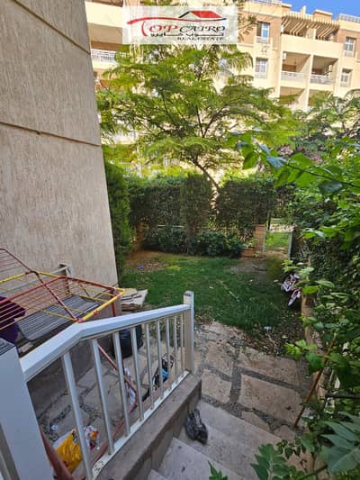 Unique apartment for rent under the law in Madinaty in B7 ground floor with a garden, special and unique finishes, and in a very distinguished location from services