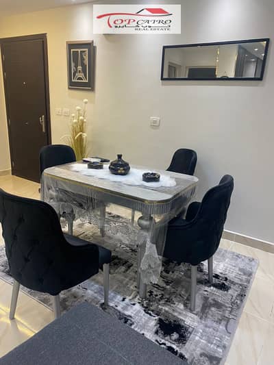 Furnished studio apartment for rent in Madinaty. Prime location, ultra-super deluxe finishing.