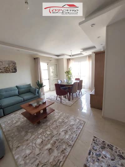 Furnished rent in my city B1, a 135 square meter apartment with a premium level of special finishes, fully new furniture, fully air-conditioned, and containing natural gas. The apartment consists of 3 rooms. Furnished rent in my city B1, a 135 square meter apartment with a premium level of special finishes, fully new furniture, fully air-conditioned, and containing natural gas. The apartment consists of 3 rooms.