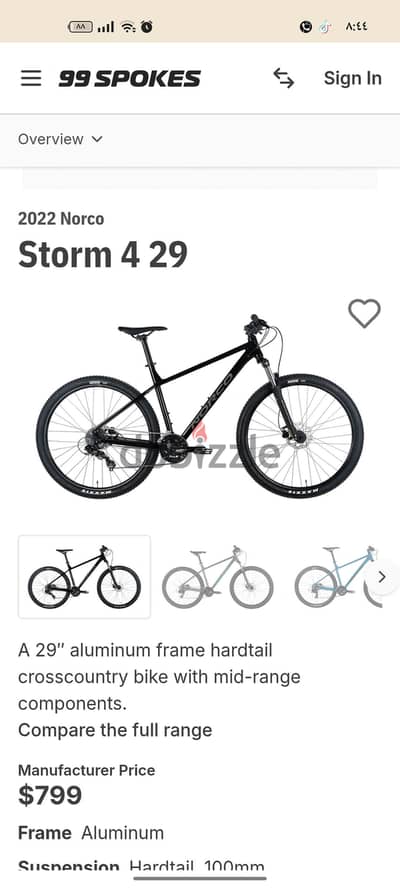 norco storm 4 29 For Sale