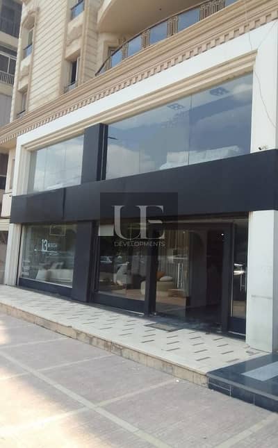 Retail shop 860m net for rent in front of Ahly bank  nehro street Masr el gedida near merryland park