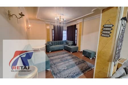 160 sqm furnished apartment for rent, 3 bedrooms and 2 bathrooms, in the 9th District, Nasr City.
