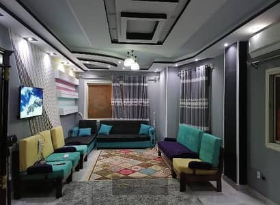 Fully furnished apartment for rent | Sheikh Zayed, 8th district, completely furnished, ground floor, 165 square meters in a quiet location close to essential services, near Espana Plaza and The Gate Mall