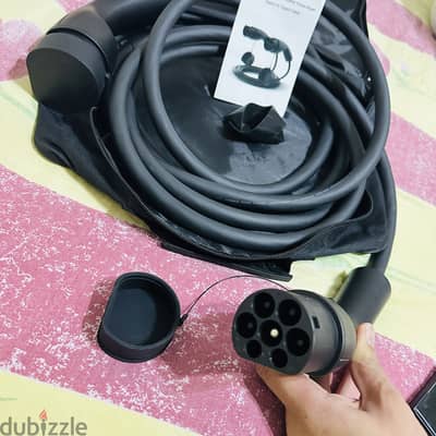 ev charger type 2 22 kw 5 metersجديد بالكافر بتاعه