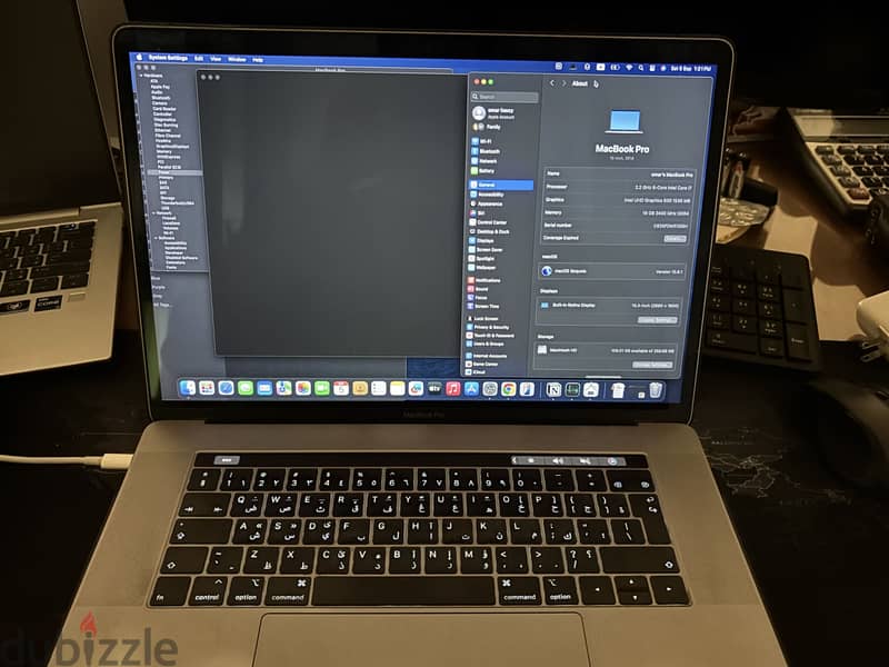 MacBook Pro with touch bar 15” 2