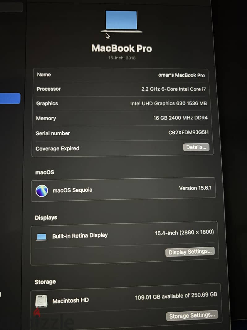 MacBook Pro with touch bar 15” 4