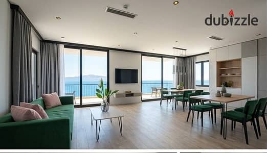 Own luxury finished chalet with ACs panoramic open lagoon view best North Coast village near Solare Salt The Med Fouka Bay