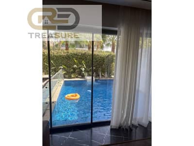 شقه بجاردن وحمام سباحه مطبخ وتكييفات للبيع في ليك فيو ريزيدنس - القاهره الجديده - Lake View Residence - new cairo