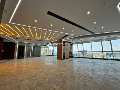 A fully finished administrative office equipped with air conditioning, situated in one of the prime investment locations in the Fifth Settlement—withi