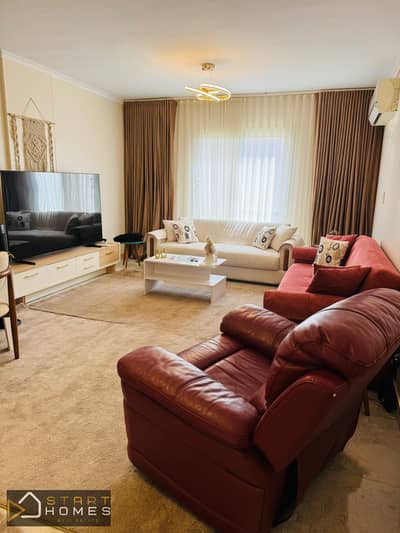 Furnished apartment for rent in Al Rehab, directly opposite the old market. Furnished apartment for rent in Al Rehab, directly opposite the old market.