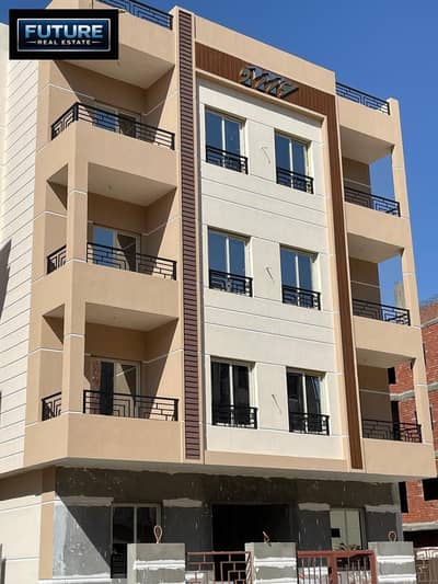 135 m apartment + 100 m garden in Al-Narjis Al-Jadida, Fifth Settlement, New Cairo, near the German University and Fatima Al-Sharbatly Mosque