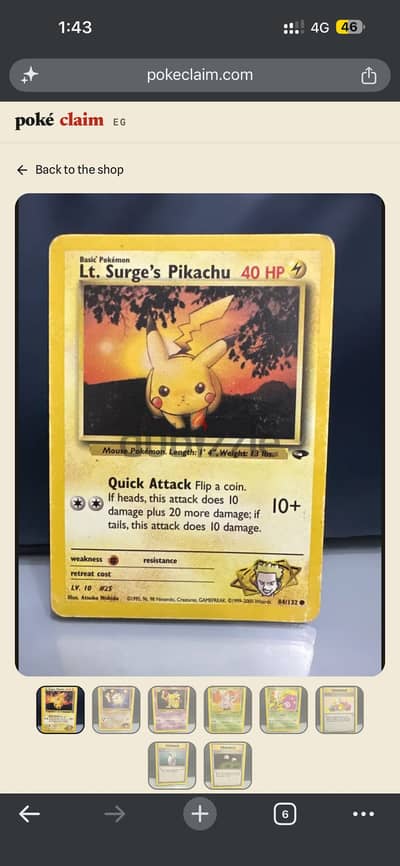 Vintage pokemon cards