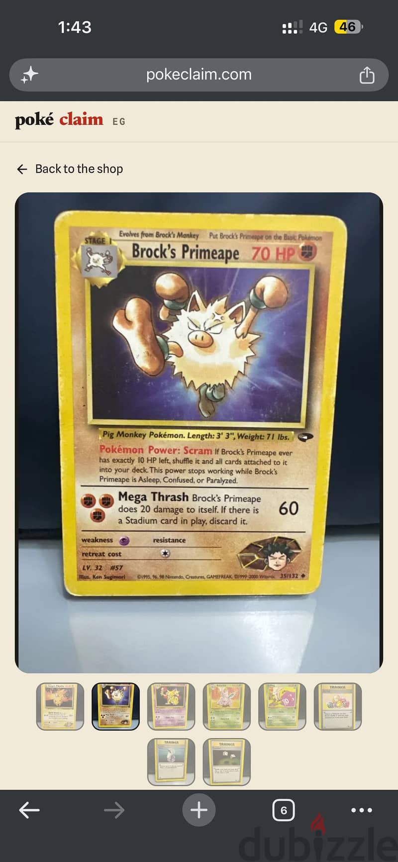 Vintage pokemon cards 1