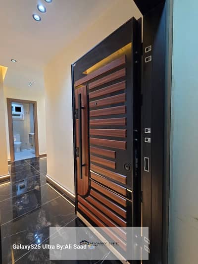 Cash or installment over a year for sale - Apartment 175 meters front view west in a very distinctive location at the Pyramids Gardens - Gate Four - Area A - A few steps to Gate Four and the gate.
