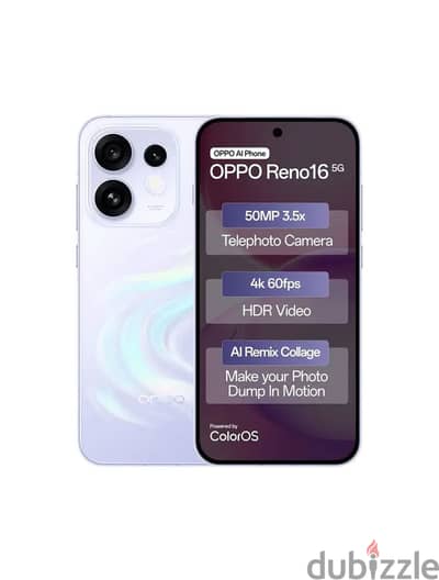 Oppo Reno 16 كرتونه متبرشمه ضمان محلي بارخص سعر