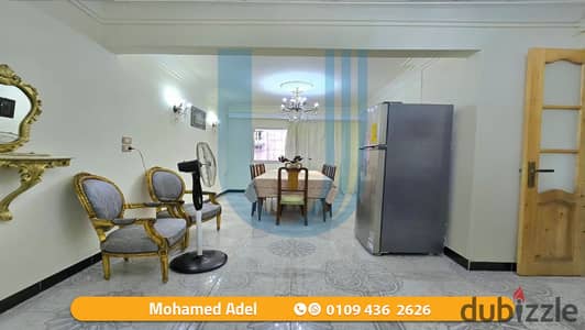 Furnished apartment 110 m for Rent - Miami - off Gamal abdelnasser St. - Price 14.000K per month