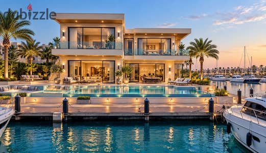Luxury standalone villa with stunning Marina views fully finished with premium ACs and kitchen in Ras El Hekma North Coast near Silver Sands Marassi G