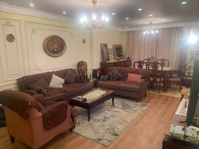 Fully furnished apartment for rent wide garden view super lux finishing 3 bedrooms first use in Madinaty B10