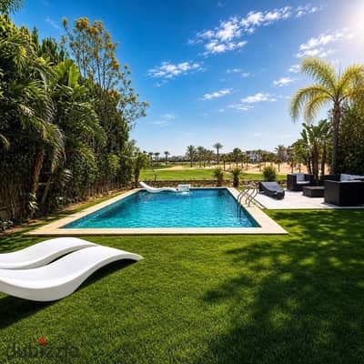 Luxurious chalet for rent at hacienda bay with pool