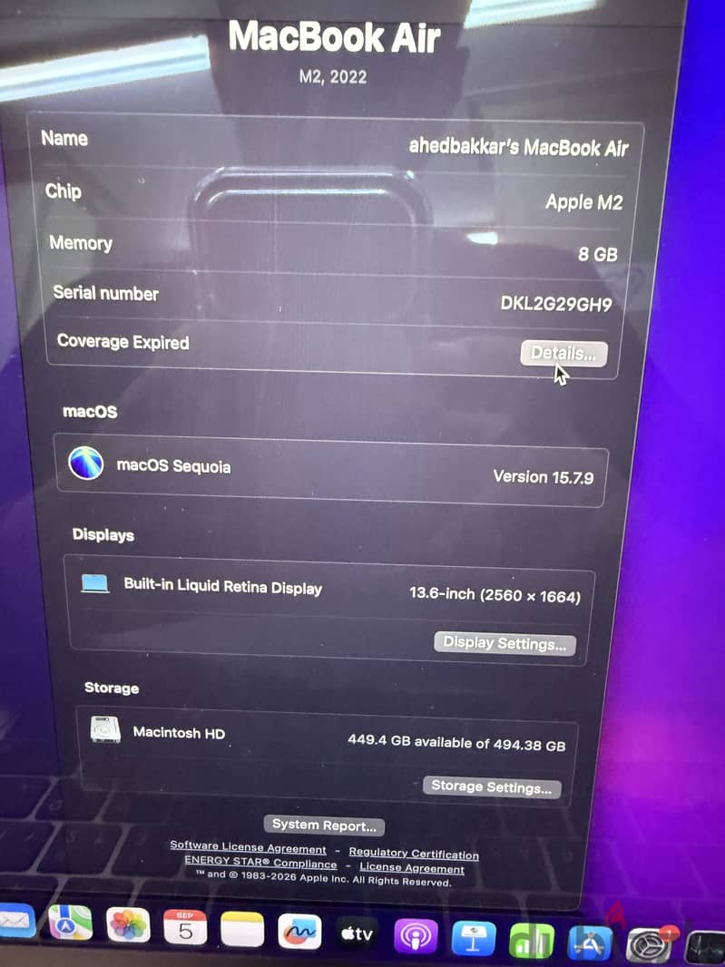 Macbook Air M2 slightly used 5