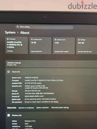 Dell precision 7720