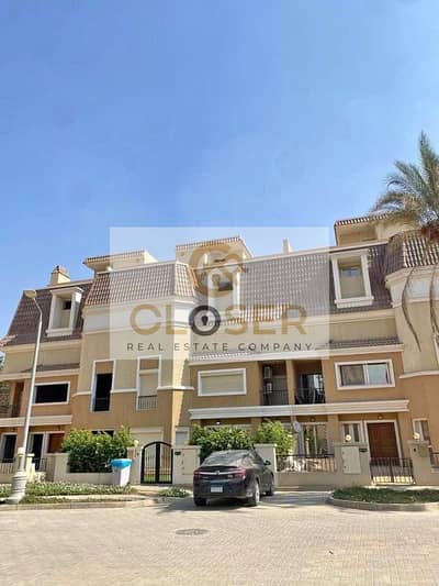 54% discount on a 3-story villa with a view from every room [ready for viewing] at the lowest price VIP location next to Madinaty in Sarai Compound