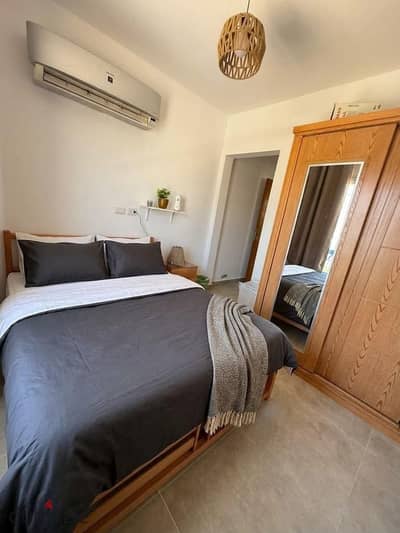 شاليه 95م مفروش مودرن اول سكن للايجار ماونتن فيو الساحل الشمالي راس الحكمة  mountain view north coast ras elhekma