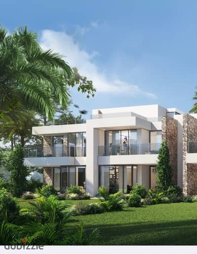Villa for sale in Noor City, old reservation, townhouse model, high-end, lowest total price and comfortable installments.   Reservation date: August 2023 Building area: 207 sq m Land area: 312 sq m Features: L008 Garden view Unobstructed sea view Steps awa