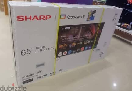 شاشة شارب 65 بوصة سمارت بالكرتونة والضمان
